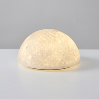 Lunaria Lampe Lune Murale Semi-Circulaire Nordique - lampe lune 3D - cratères lunaires - décoration intérieur LED