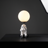Lunaria Lampe Lune Murale Astronaute Chambre Enfant - lampe lune 3D - cratères lunaires - décoration intérieur LED