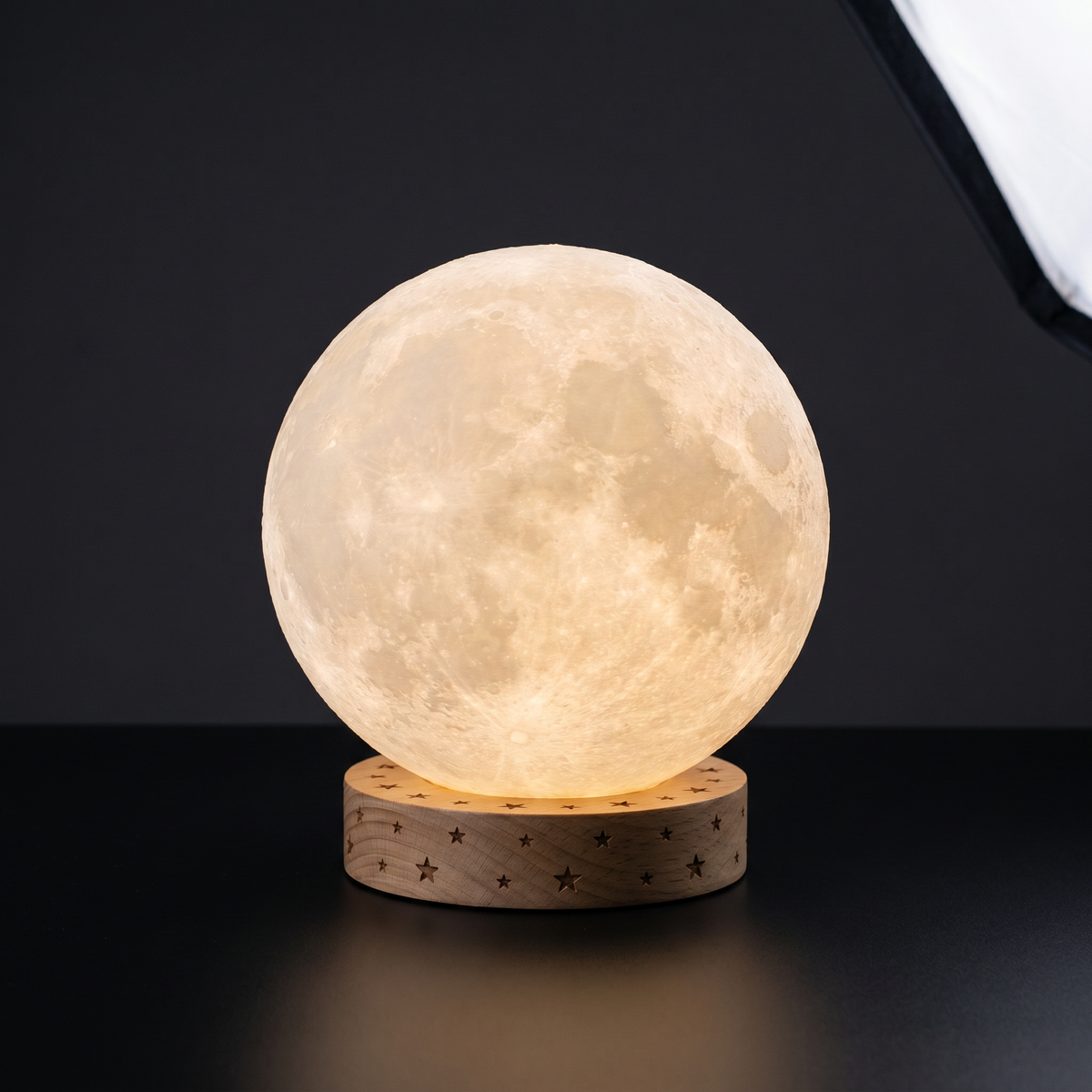 Lunaria Lampe Lune Tactile Pile Enfant Veilleuse - lampe lune 3D - effet 3D réaliste