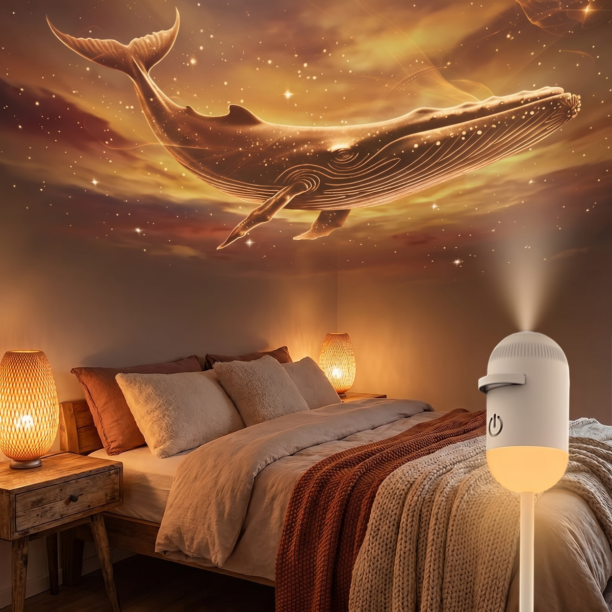 Lunaria Projecteur Galaxie Pro Starry Sky 360° Sommeil - projecteur galaxie - projection 360°