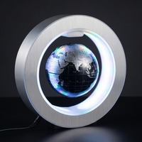 Lunaria Globe Lévitation Carte du Monde LED - globe lévitation magnétique - design flottant - décoration intérieur LED
