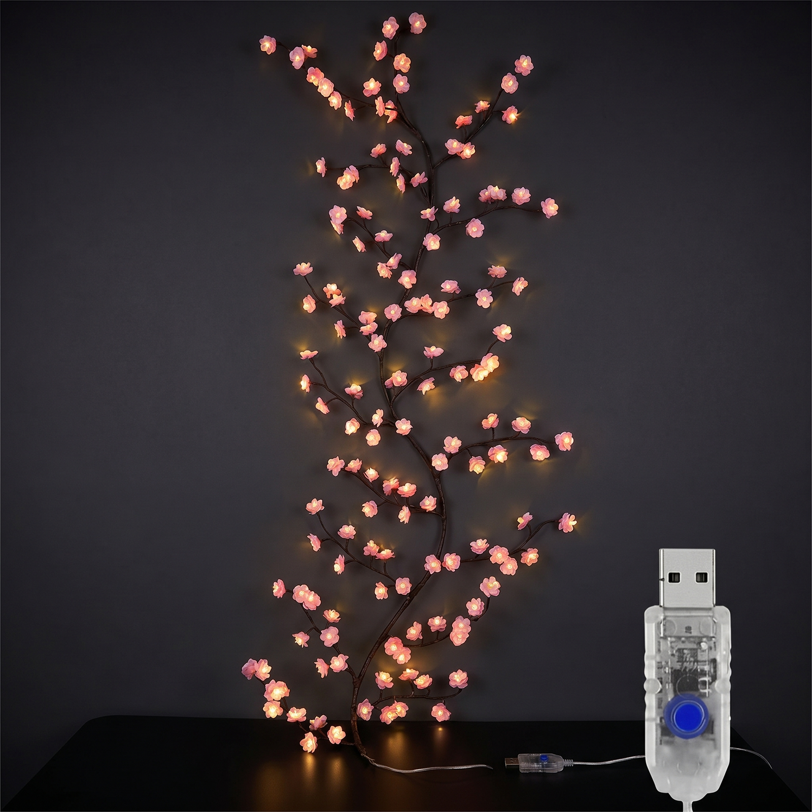 Lunaria Guirlande Cerisier LED USB - guirlande lumineuse LED - LED scintillantes - décoration intérieur LED