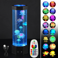 Lunaria Lampe Méduse Premium 15" 17 Couleurs - lampe méduse aquarium - eau illuminée - décoration intérieur LED